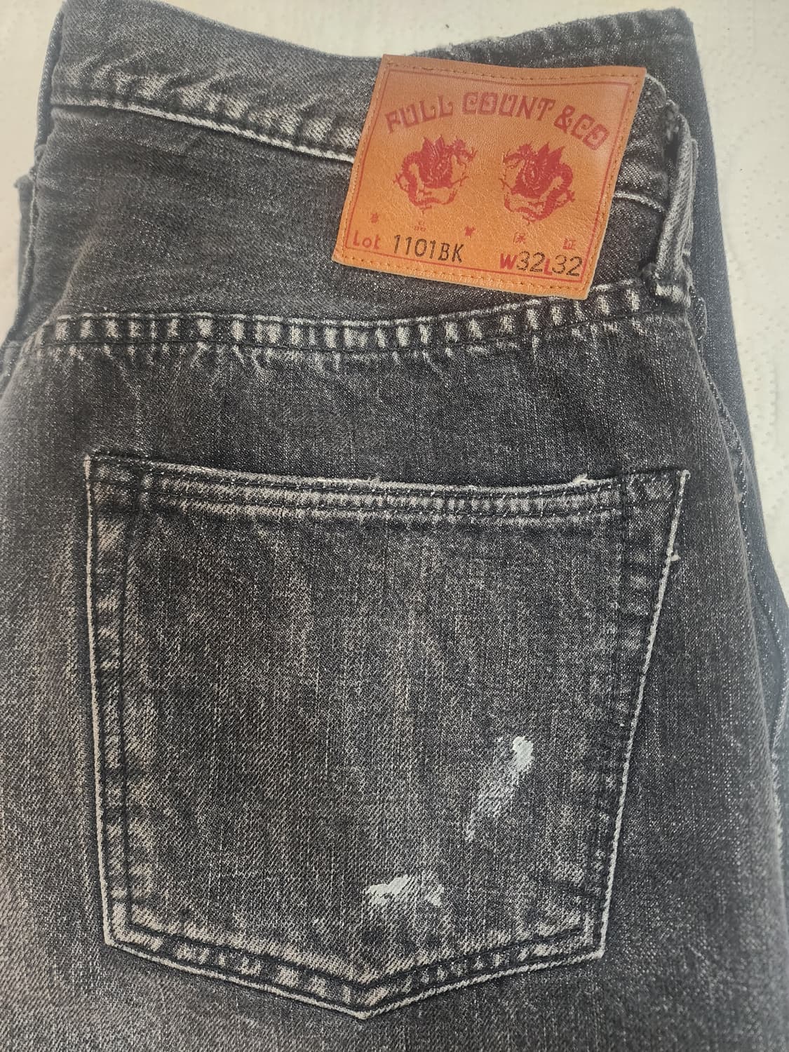 풀카운트 1101 다트포드 BKHW 스트레이트 데님 [32] 상품이미지5