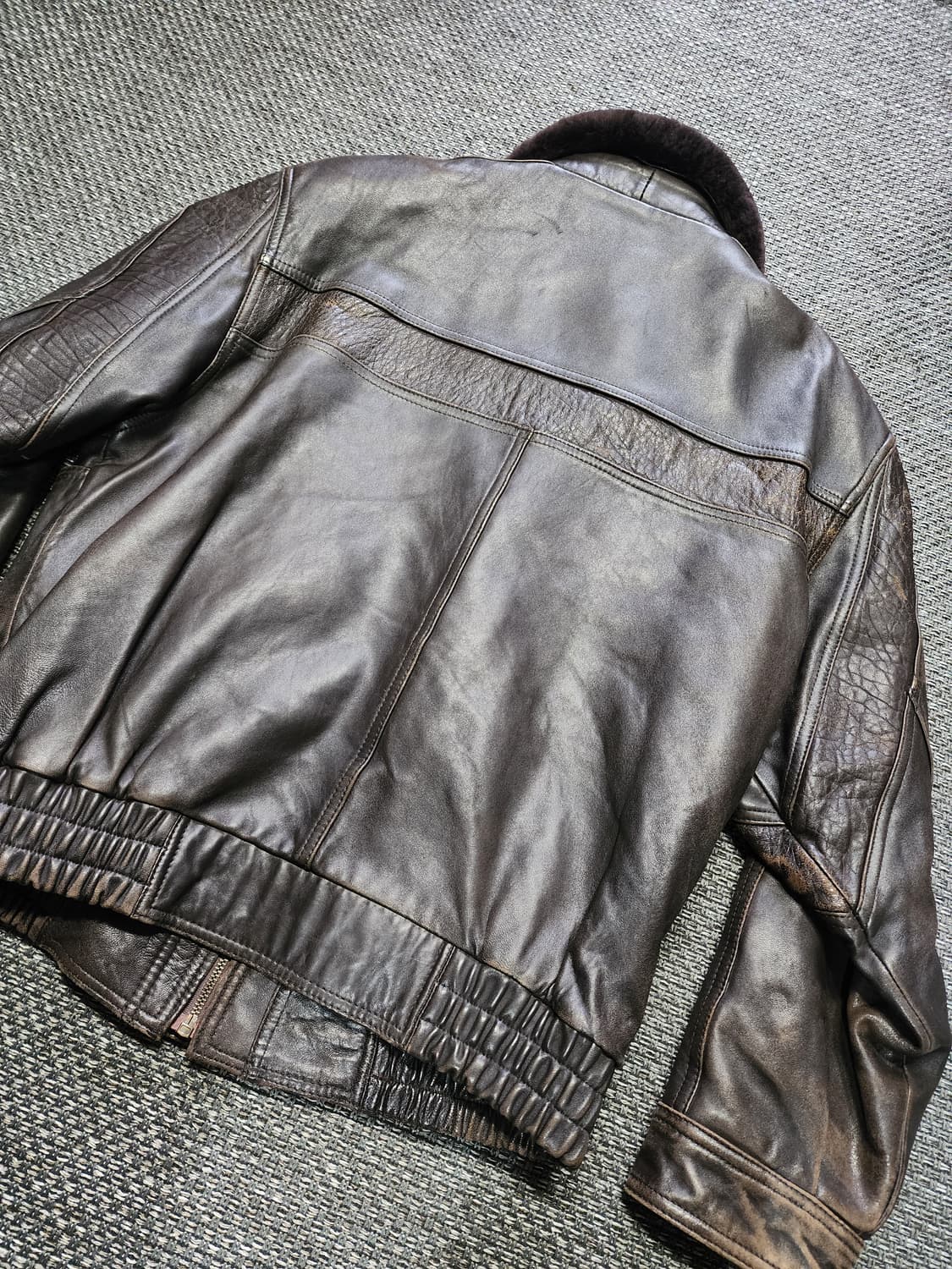 빈티지 브라운 양가죽 자켓 상품이미지9