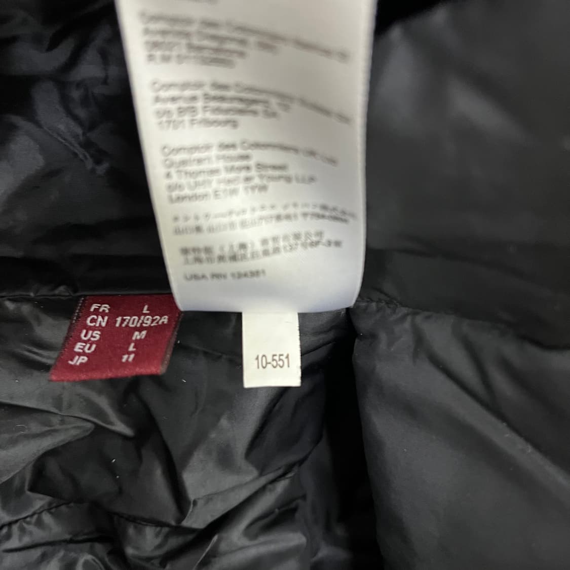 [L] 꼼뜨와데꼬또니에 블랙 퀄팅 경량 패딩 자켓 0107M1 상품이미지4
