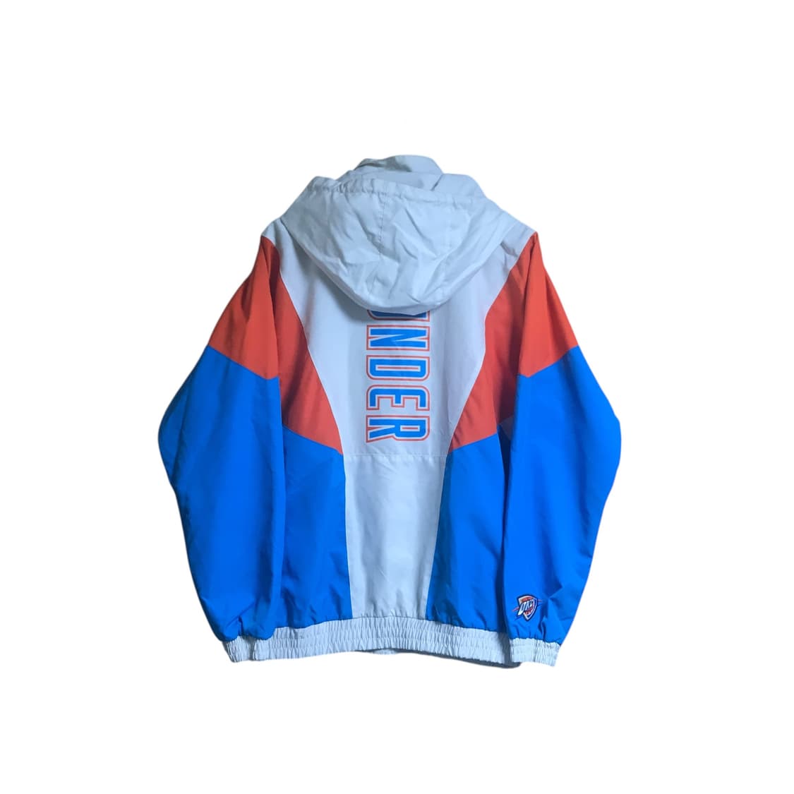 NBA 오클라호마시티 썬더 팀 배색 컬러 블럭 바람막이 재킷️ 상품이미지4