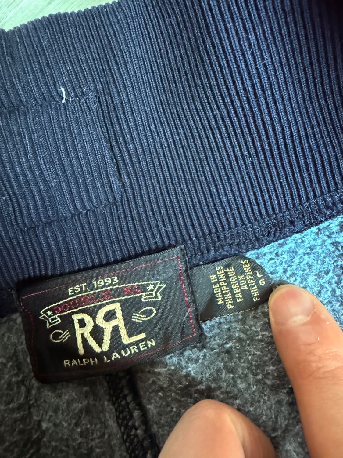 rrl 더블알엘 스웻팬츠 네이비 L 상품이미지2