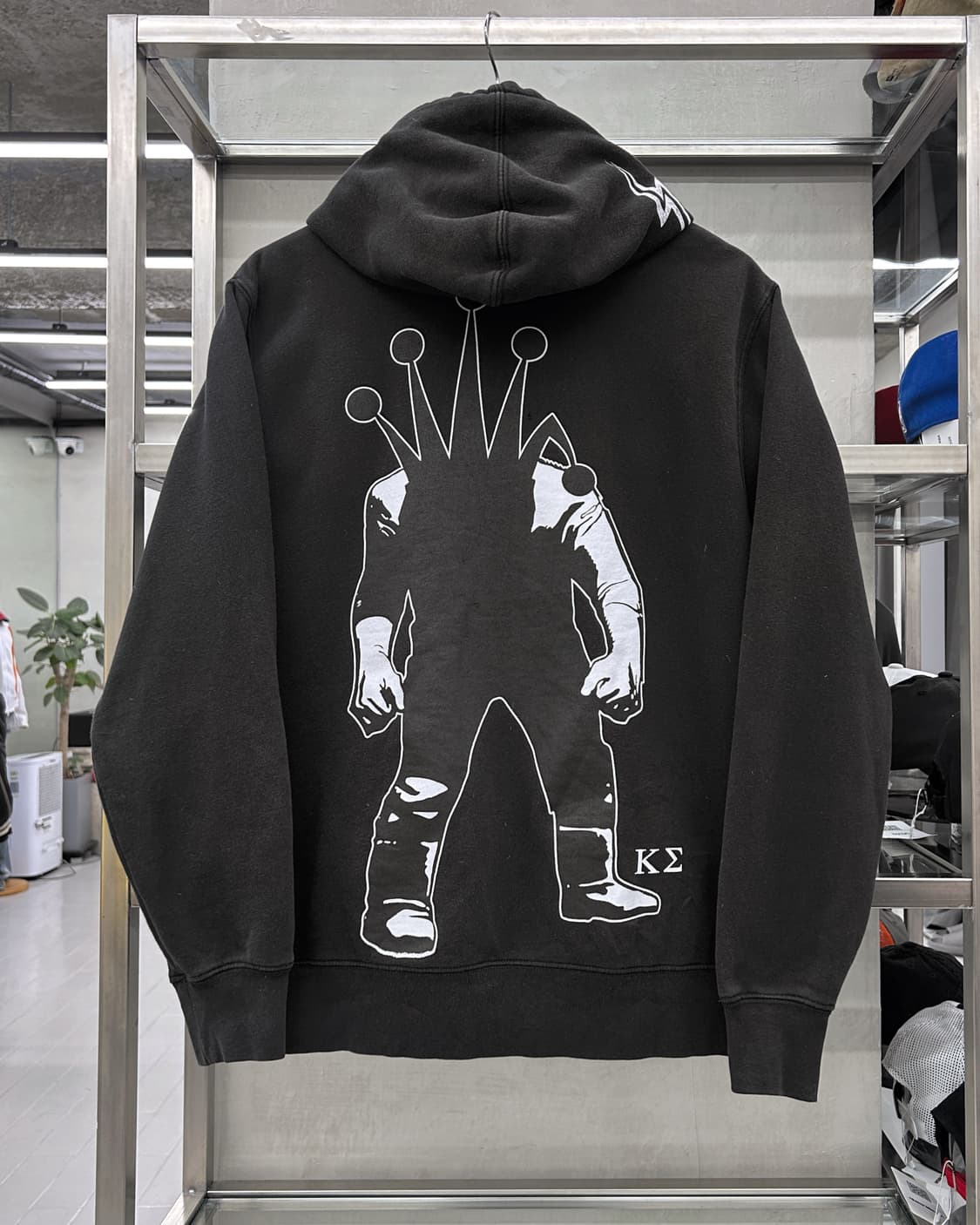 스투시 X 카파 시그마 00s  크라운 스웻 후드집업 블랙  상품이미지4