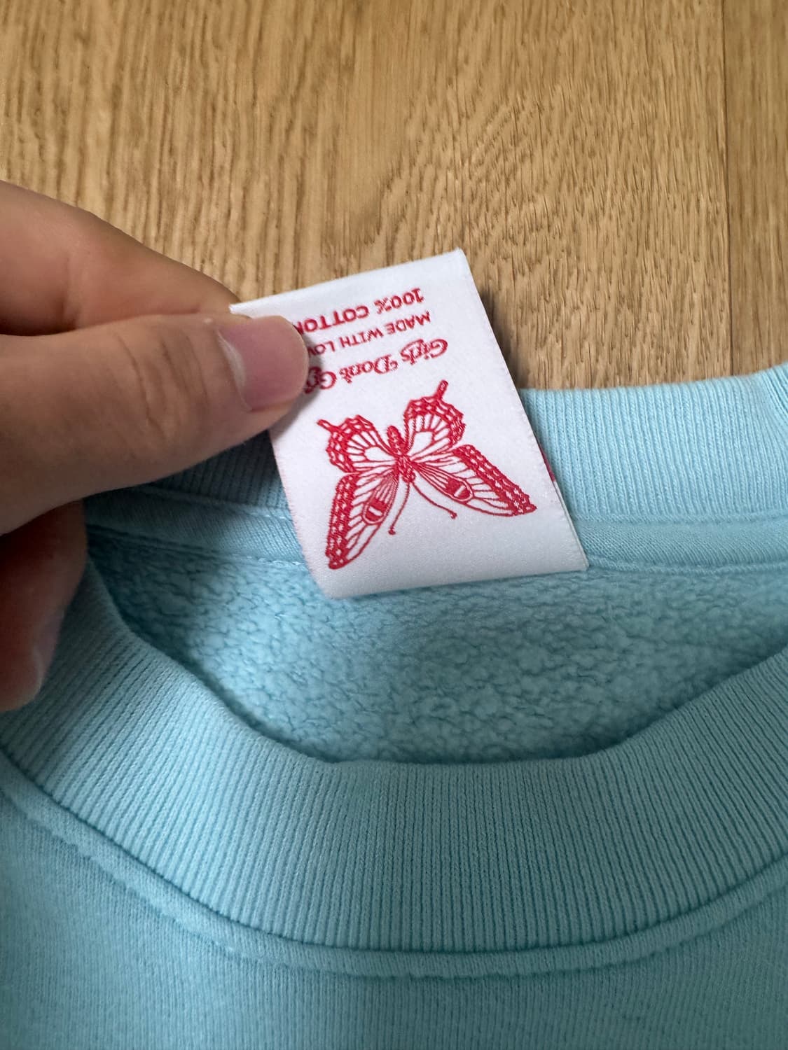 걸스 돈 크라이 엔젤 크루넥 블루 m 상품이미지5