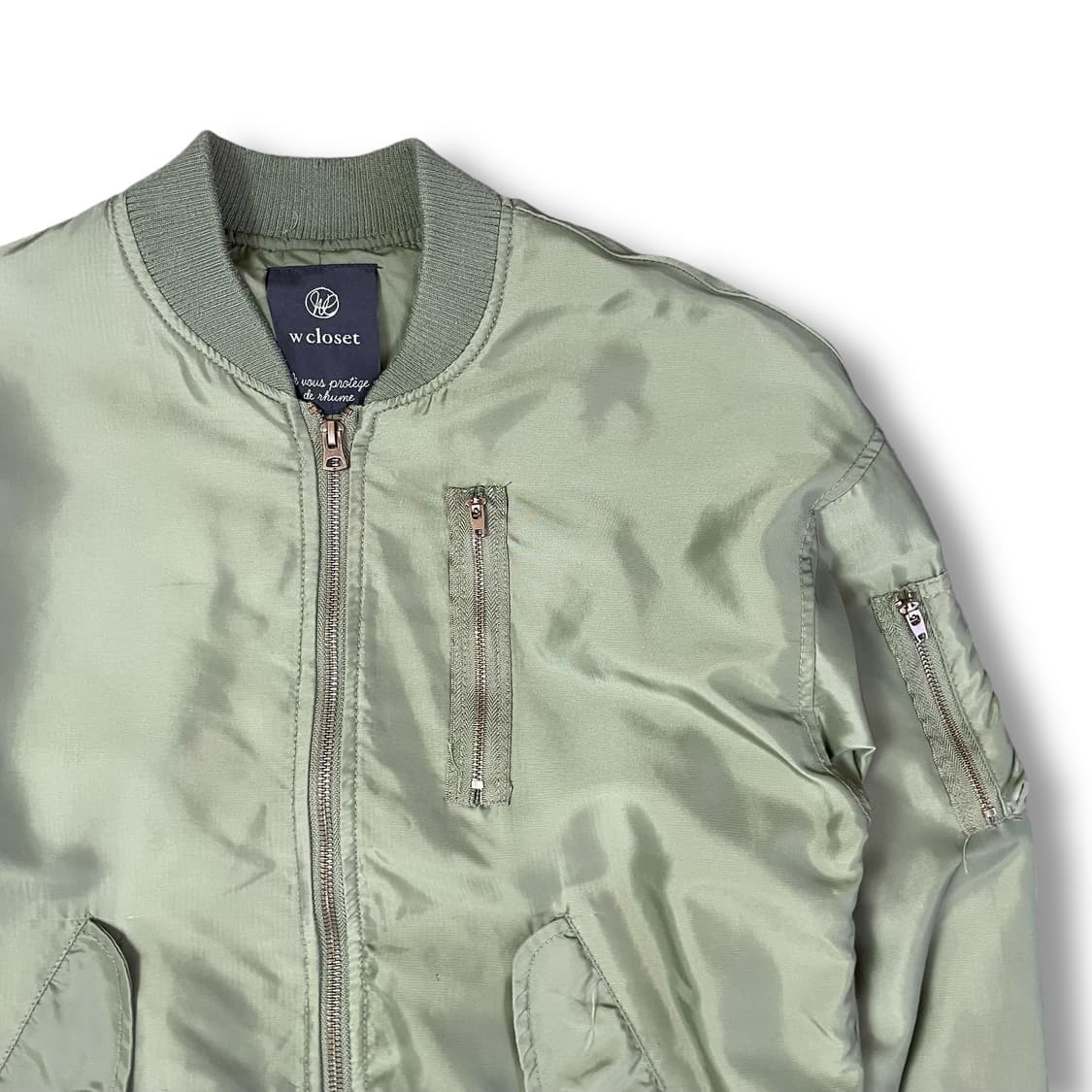 JPN 카키 나일론 폴리 블루종 항공 자켓 상품이미지3