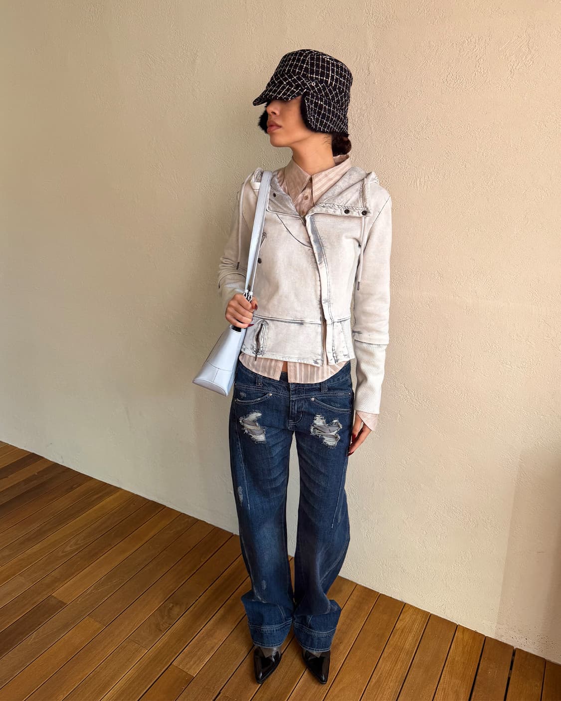 미스치프 ASYMMETRIC HOODIE ZIP-UP 후디 상품이미지3