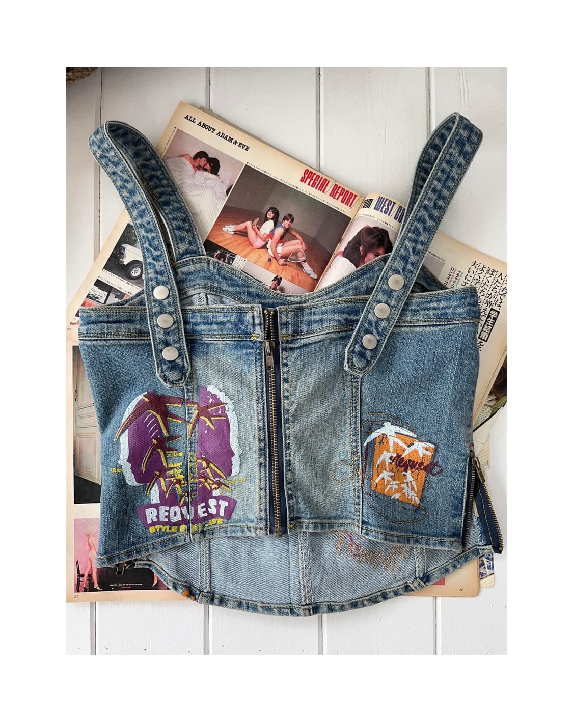 2000‘s Dsquared2 Denim Bustier Top 상품이미지4