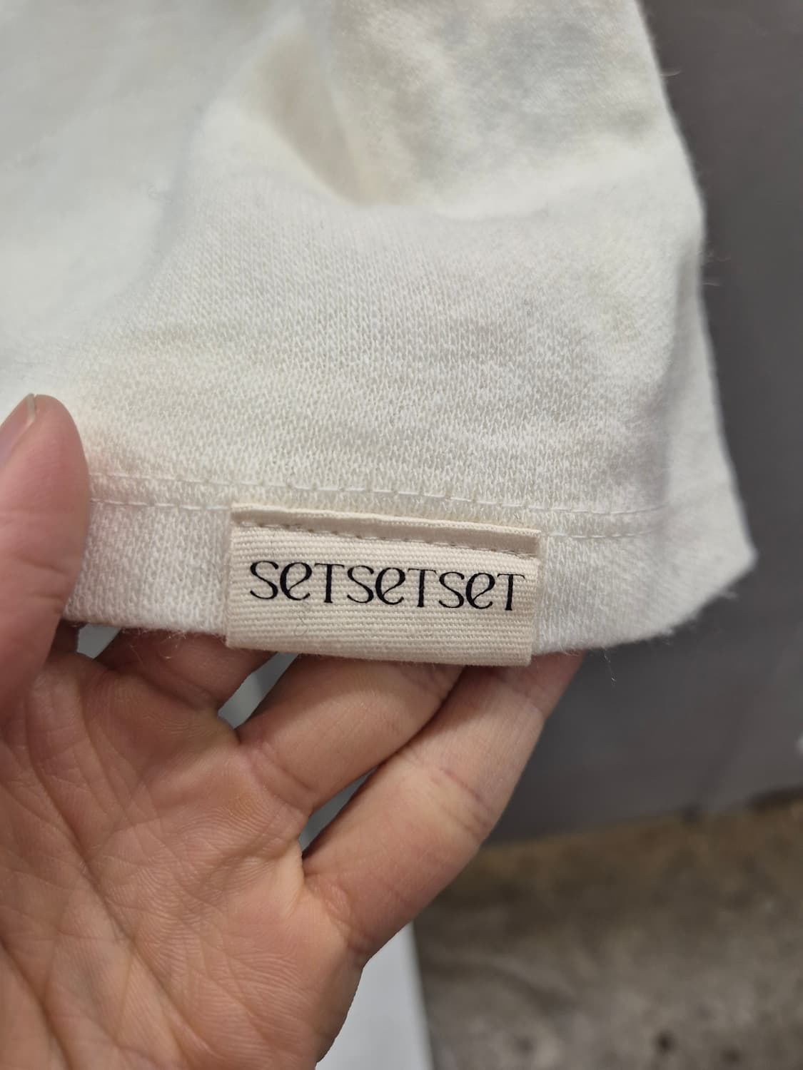 SETSETSET 아이보리 슬리브리스 FREE 상품이미지4