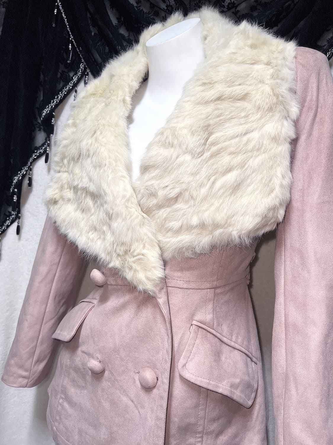 히메갸루 오네 로맨틱 로걀 인디핑크 퍼자켓 코트 윈터페어리 핀터 리즈리사 상품이미지2