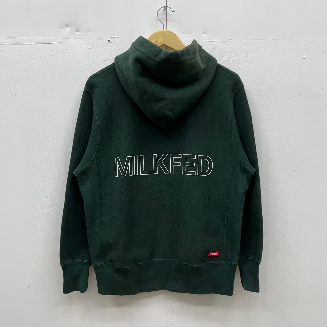 [M] 챔피온XMilkFED 로고 리버스위브 후드티 상품이미지4