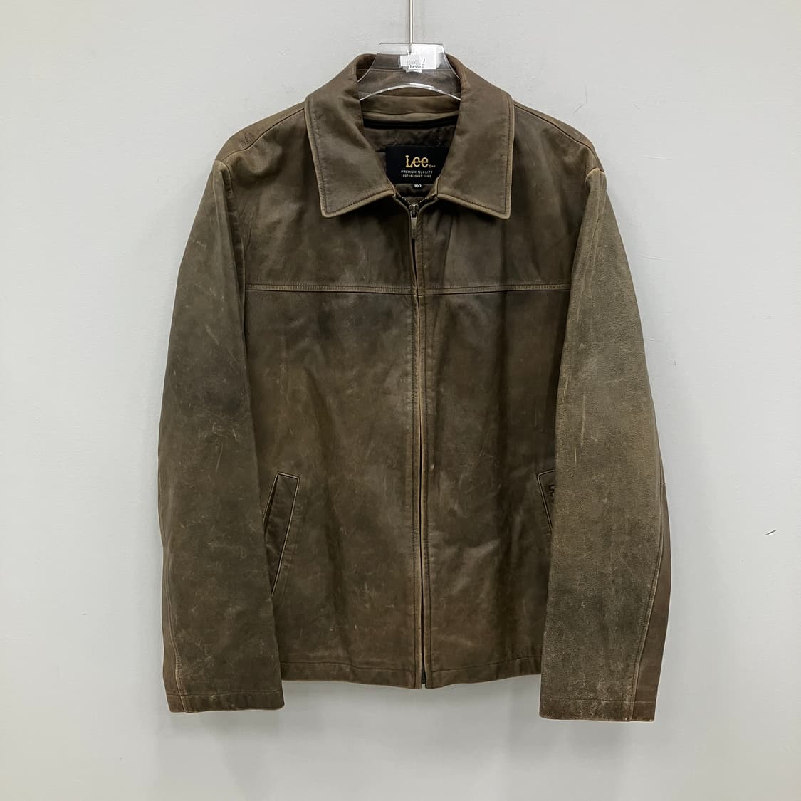 리 빈티지 브라운 산양가죽 자켓 100 상품이미지1
