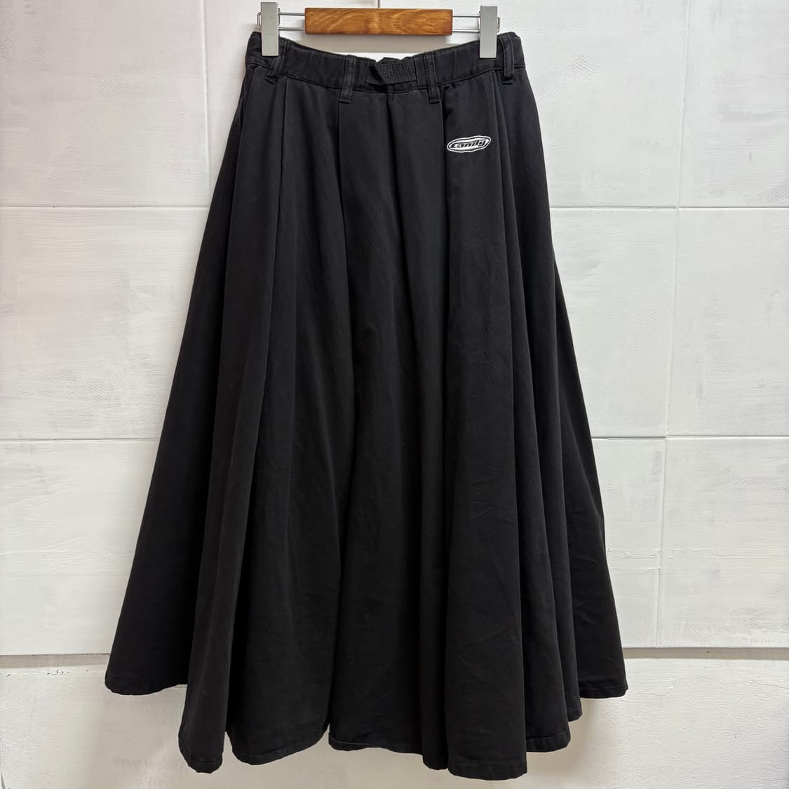 CANDY STRIPPER 벨트 코튼 언발 롱스커트 상품이미지4