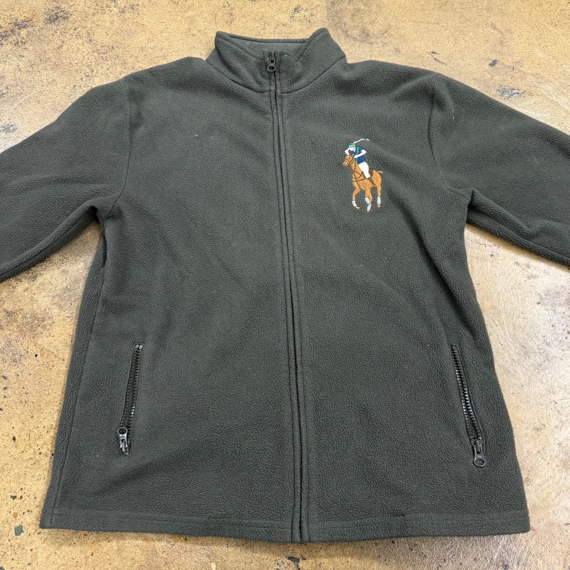 폴로 랄프로렌 카키 멀티포니 빅포니 후리스 집업 상품이미지3