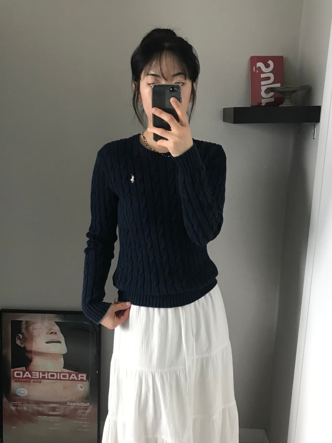 폴로 랄프로렌 포니로고 네이비 케이블 니트 상품이미지4