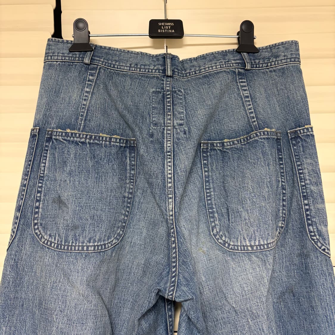 바우와우 Bowwow USN M44 미해군 덩가리 퍼티그 데님 팬츠 L 상품이미지9