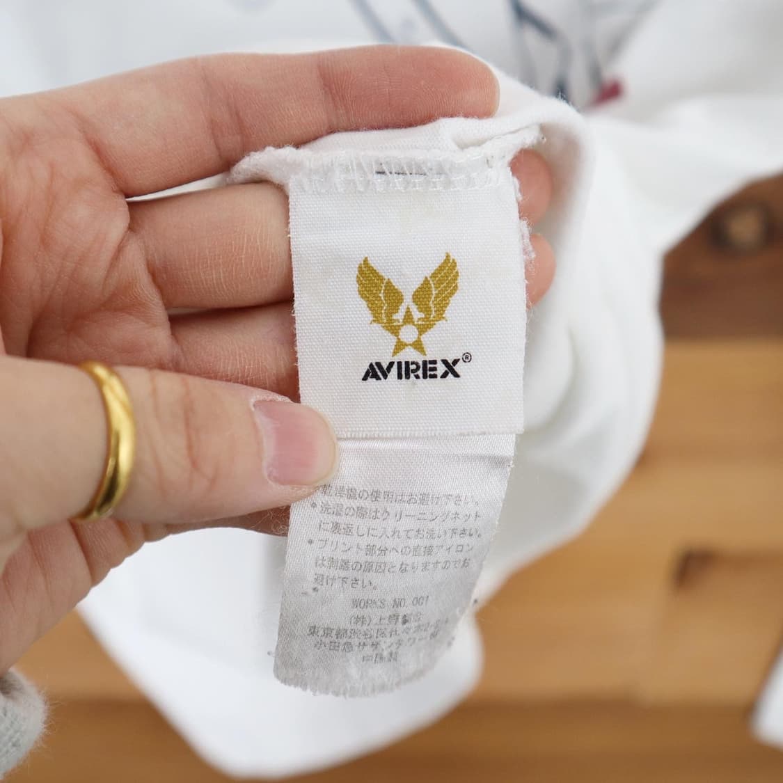 아비렉스 USAF 화이트 롱슬리브   상품이미지8