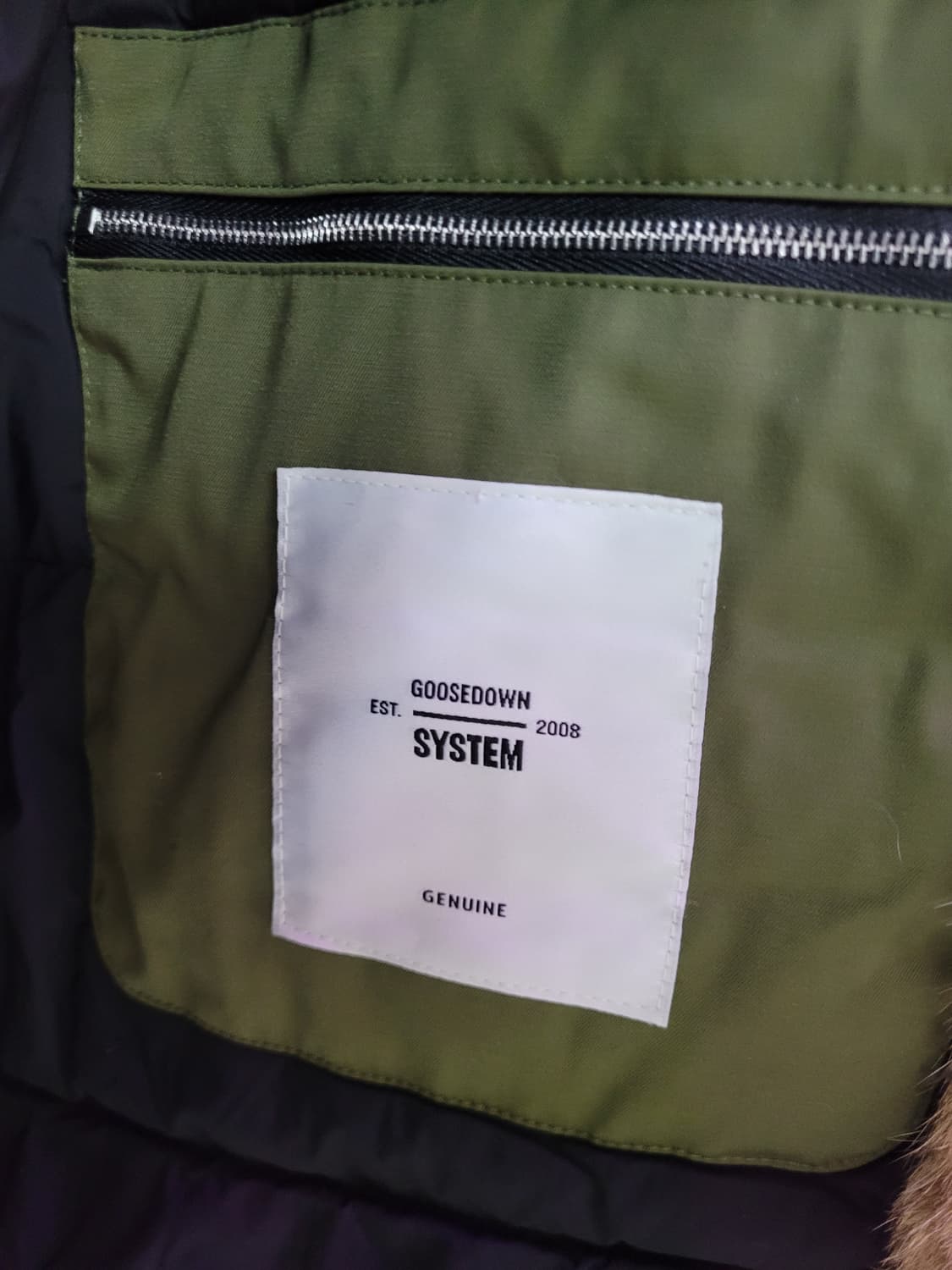 System 시스템 롱 야상 거위털 패딩 (새상품) 상품이미지7