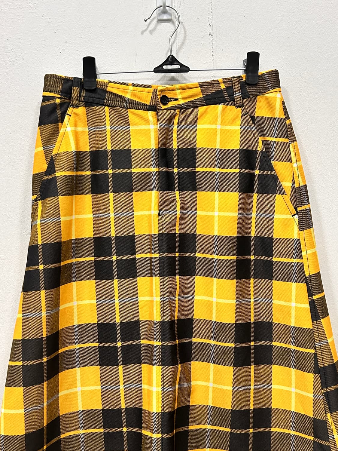 꼼데가르송 타탄 체크 롱스커트 M 상품이미지3