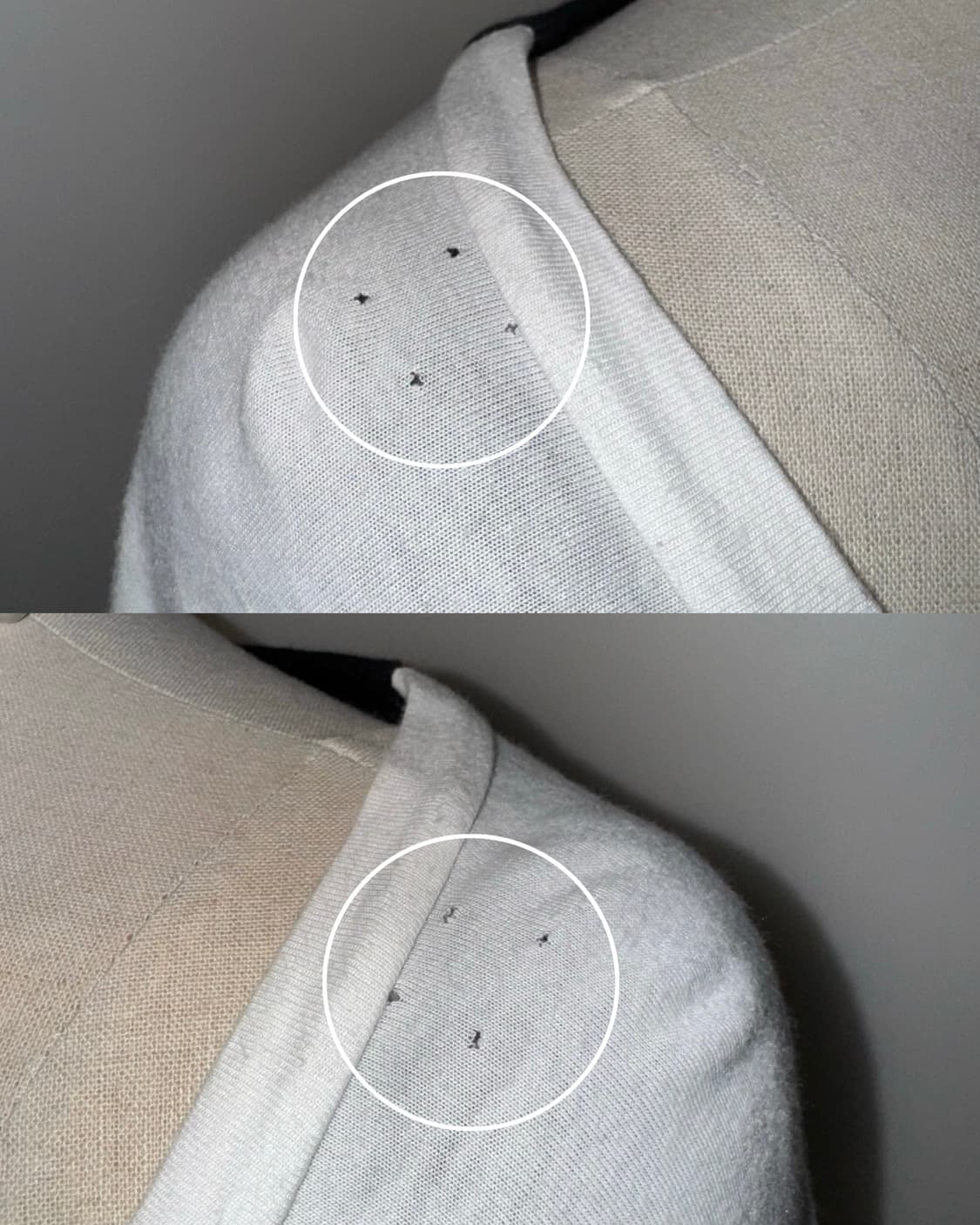 레터링 화이트 레이어드 와투케 롱슬리브 상품이미지8