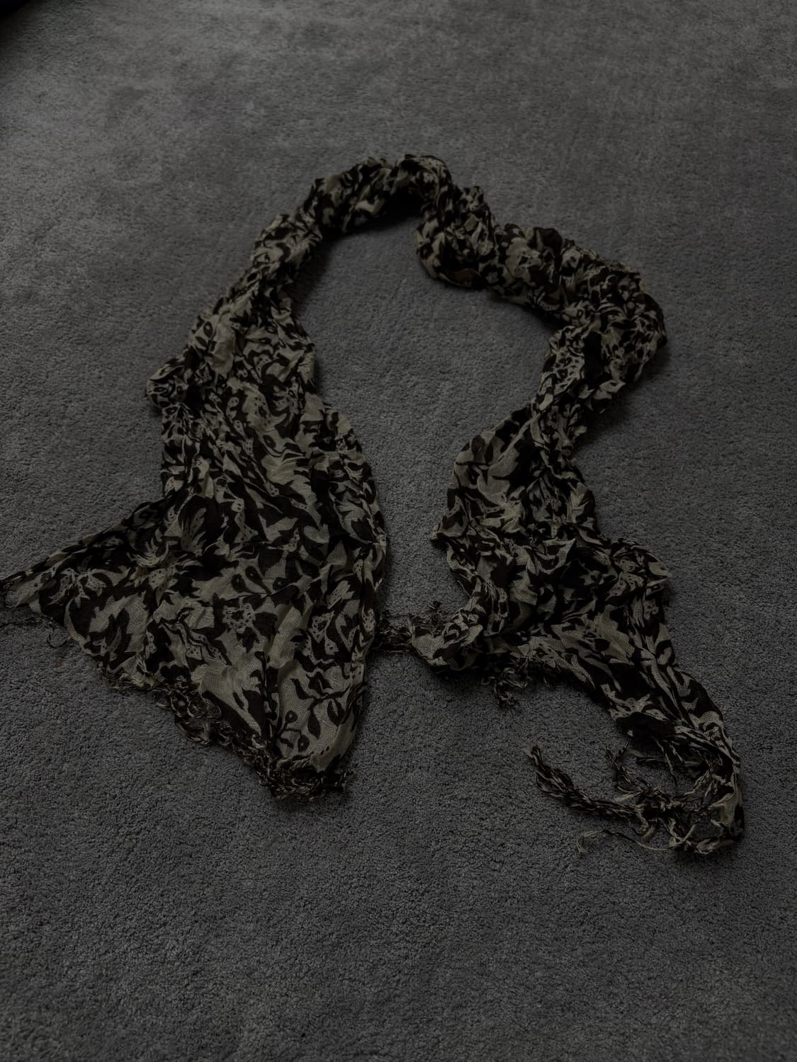 Vintage v-kei punk mood leopard scarfe 상품이미지2