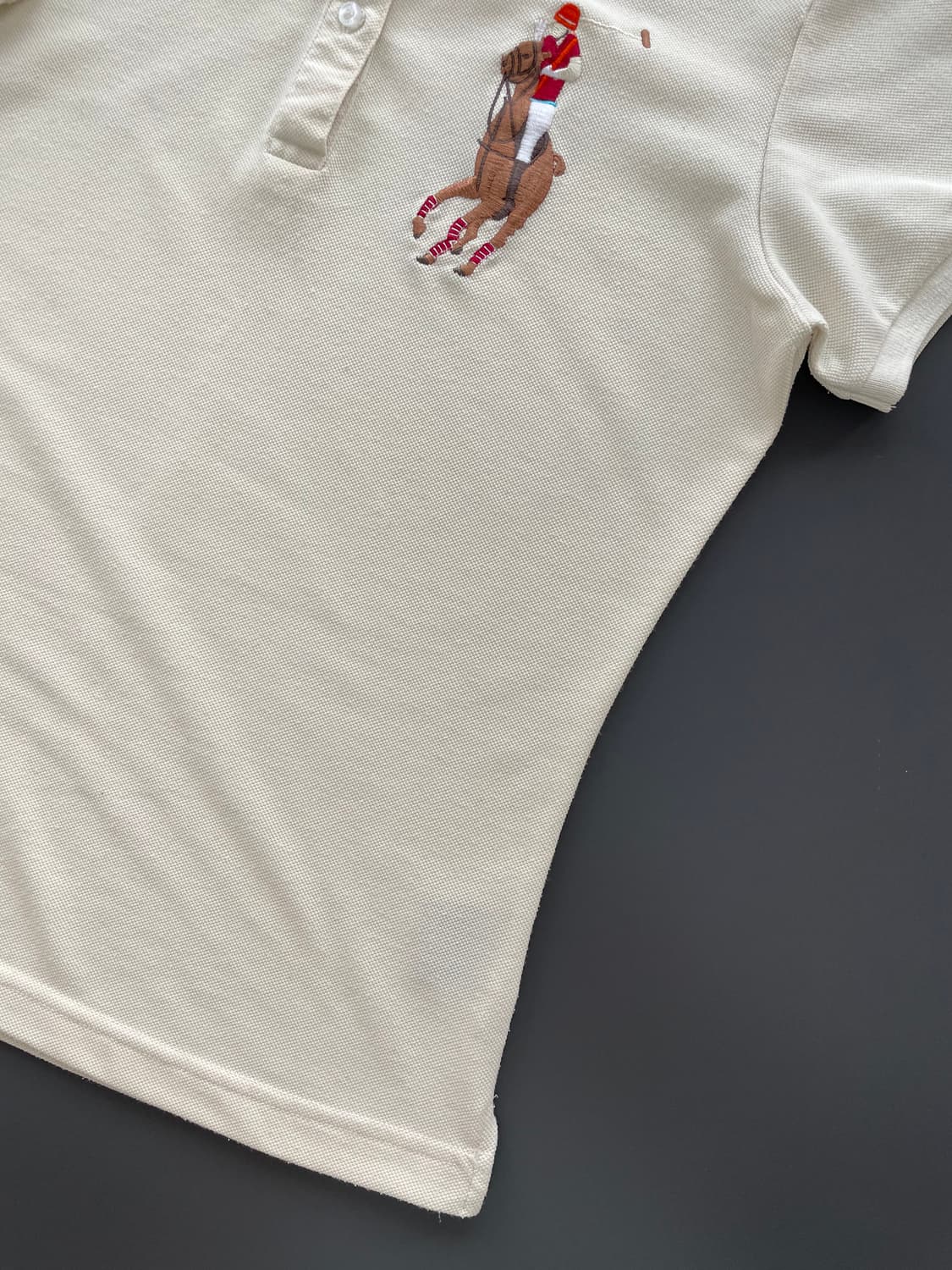 [L] 폴로 랄프로렌 블랙 라벨 빅포니 자수로고 카라 반팔 티셔츠 슬림핏 상품이미지4