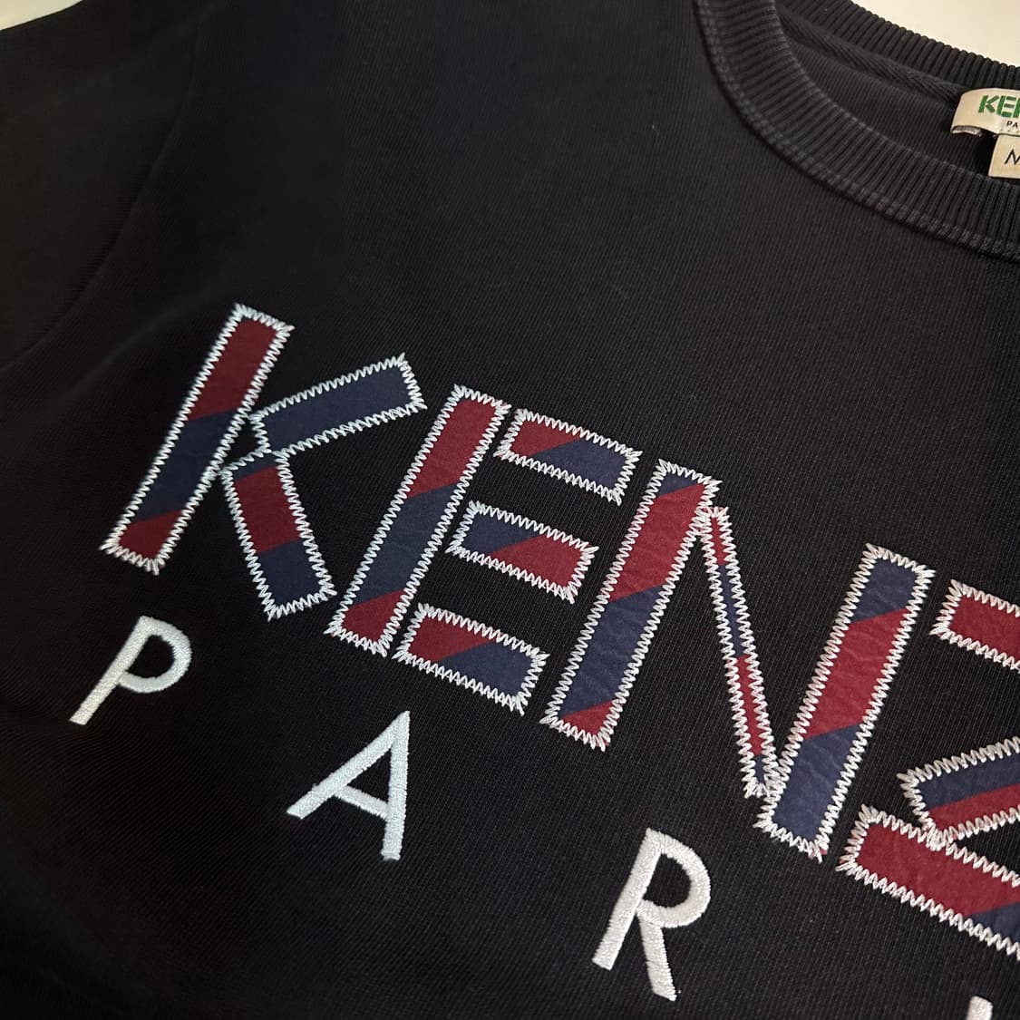 M 겐조 블랙 레터링로고 맨투맨 상품이미지3