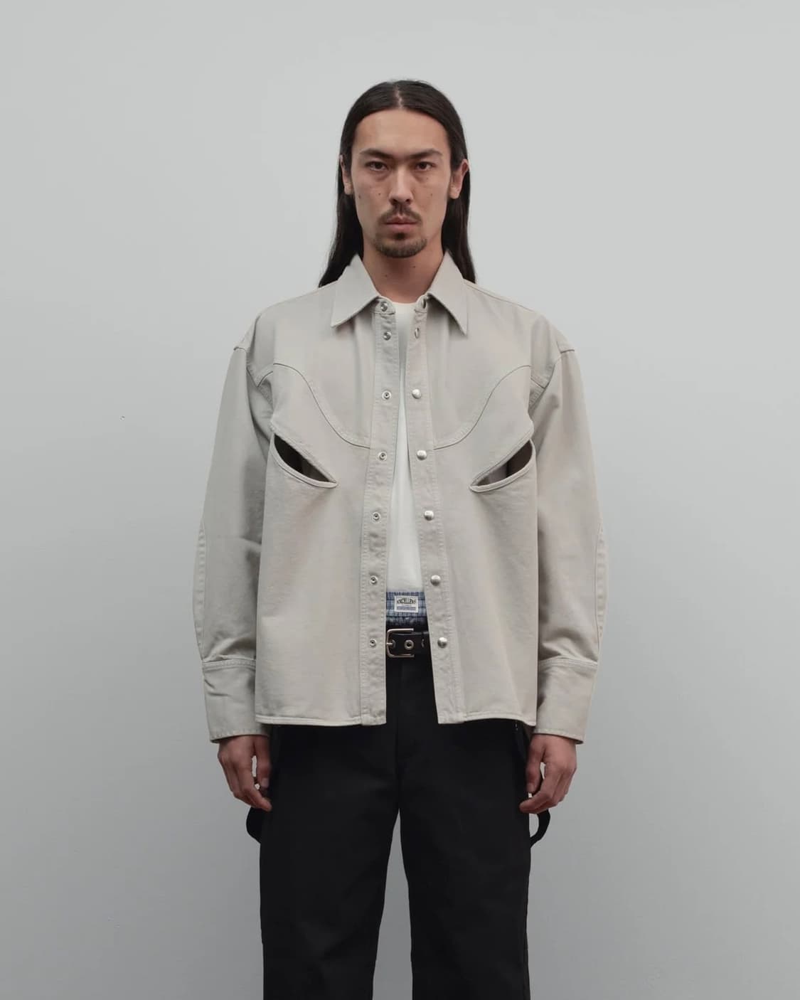 [S,M,L]커미션 25fw Rider 오버 셔츠 상품이미지1