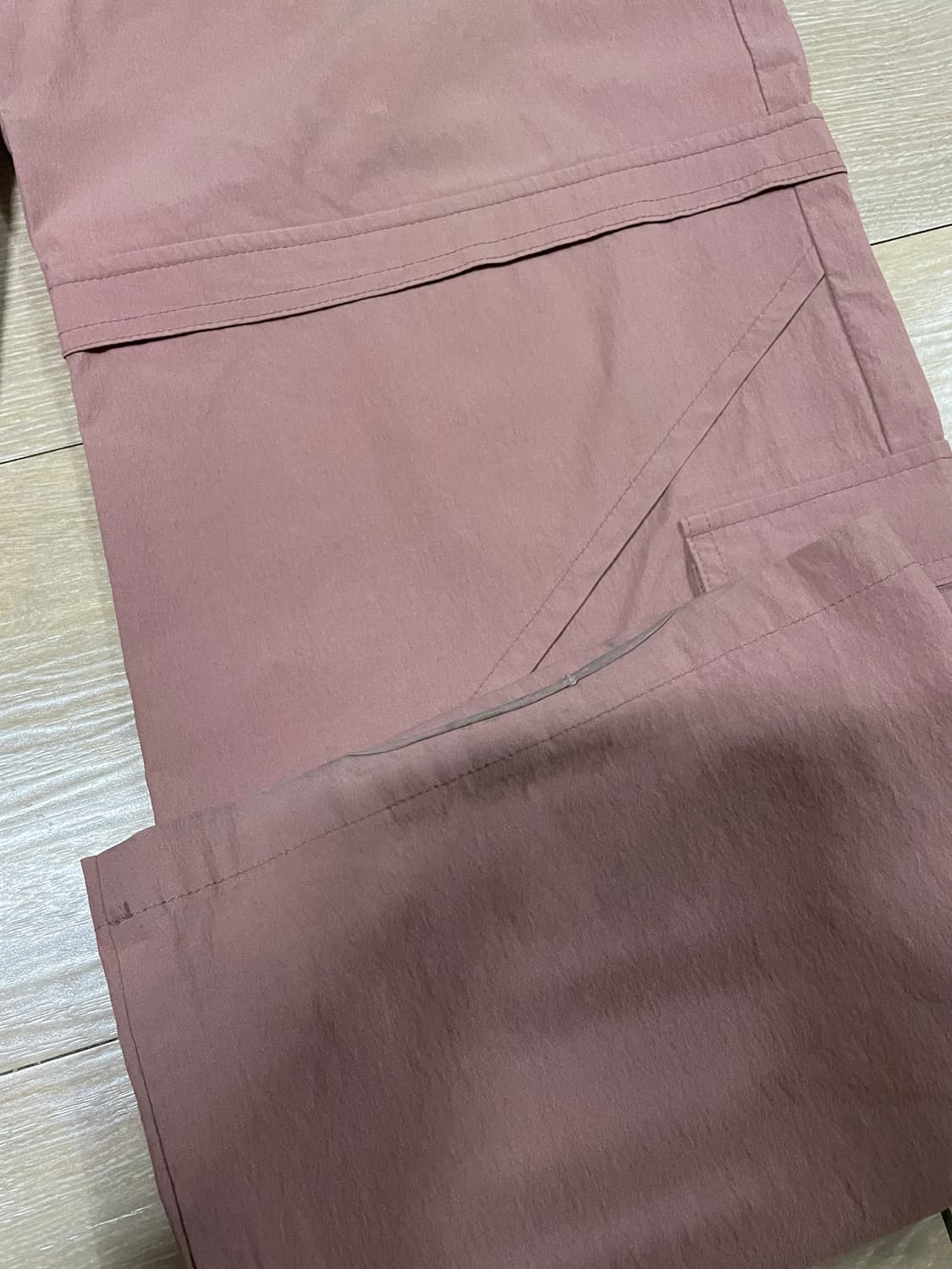 (1)웨이비니스 비대칭 카고 팬츠 핑크 상품이미지3