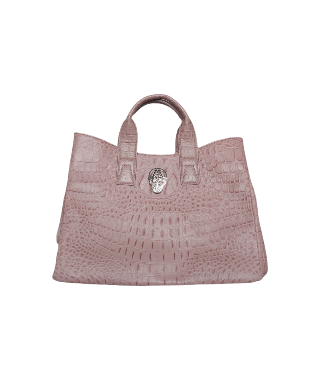 폴렌 스컬 펑크 크로커다일 레더 토트백 상품이미지1