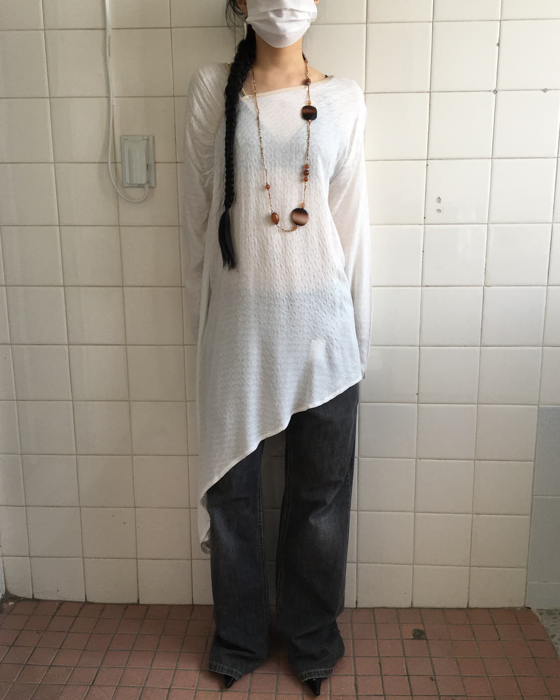 Unbalanced drop point onepiece 상품이미지8