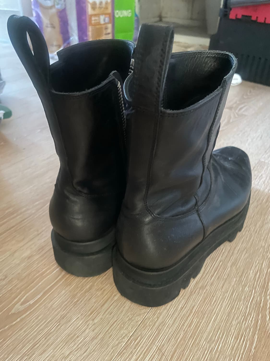 렉토 스퀘어 토 앵클 부츠 상품이미지3