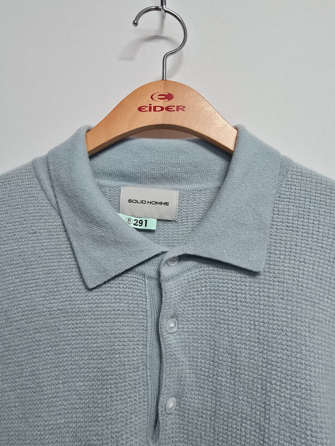 솔리드옴므  카라 니트 긴팔티 캐시미어 상품이미지2