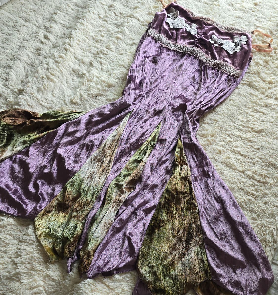 빈티지 오리엔탈 페어리 라푼젤 슬립 원피스 히피 루카빈티지 상품이미지1