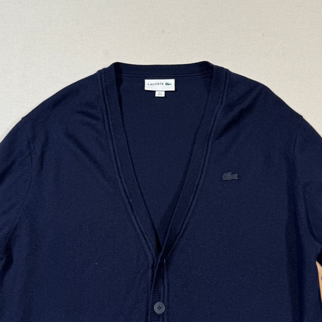 L) 라코스테 울 가디건 네이비 상품이미지2
