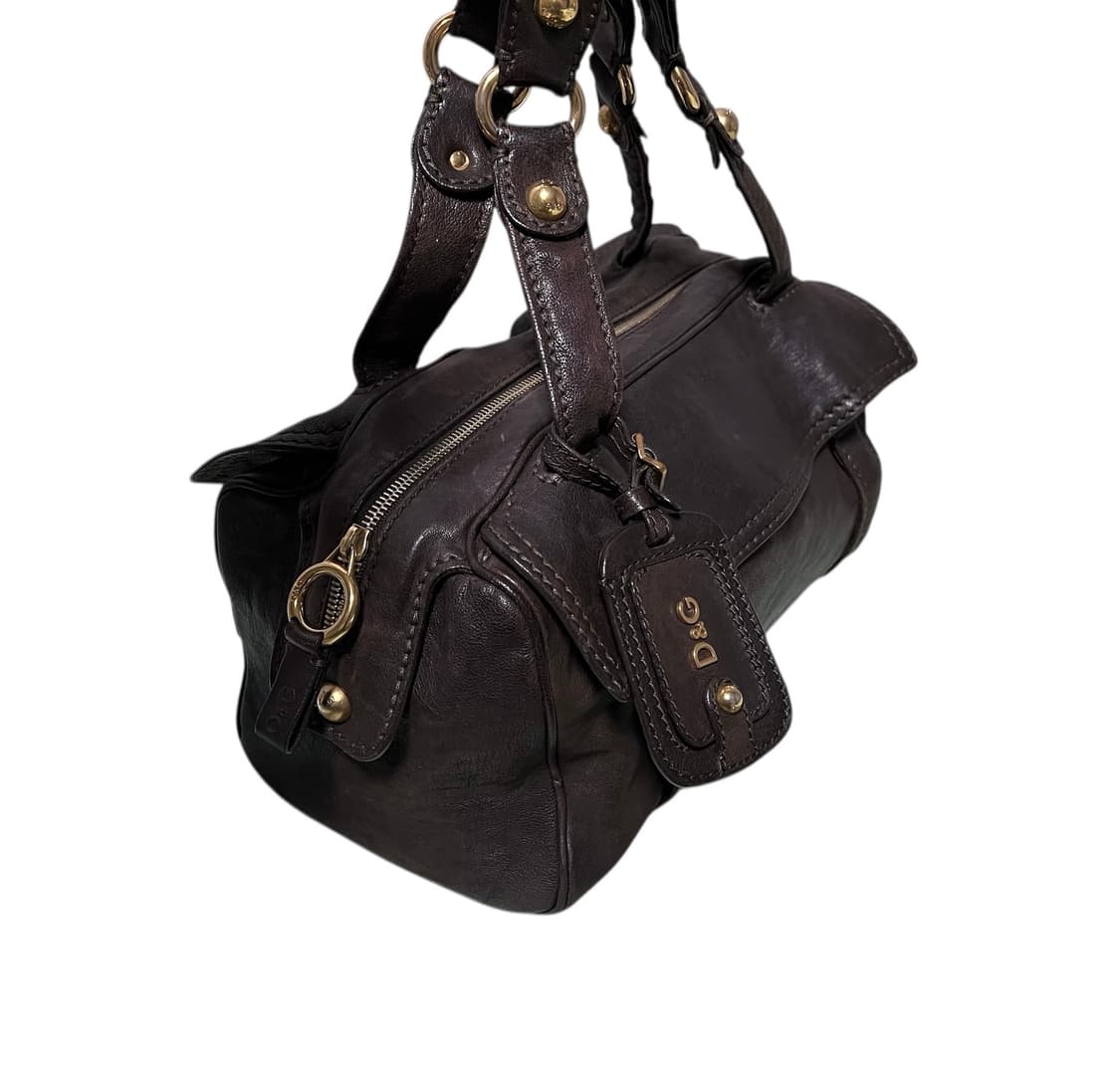 돌체앤가바나 D&G 가죽 토트백 브라운 상품이미지5