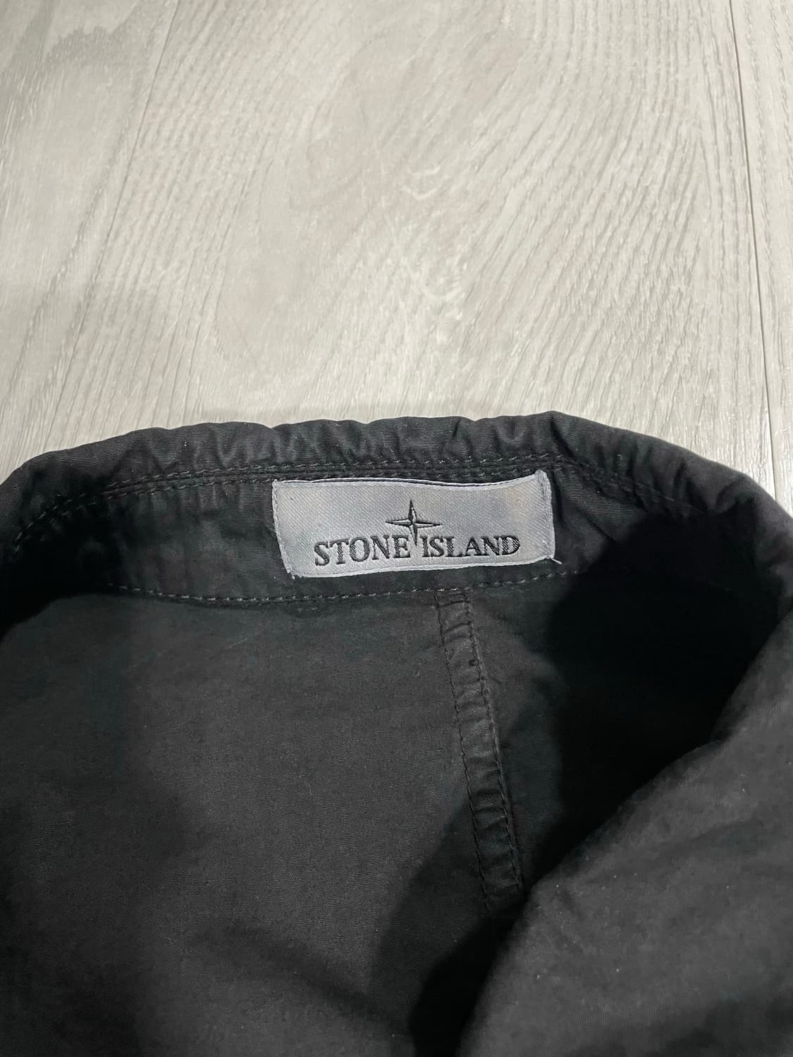 스톤아일랜드 가먼트다잉 오버셔츠 블랙 3XL/23FW 상품이미지3