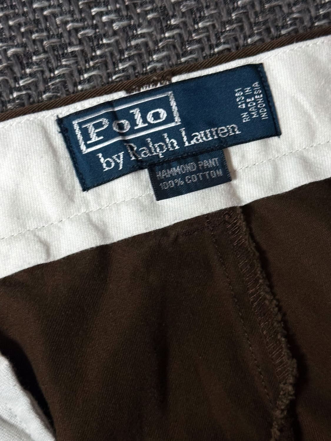 (36) 90s 폴로 랄프로렌 HAMMOND 더블 플리츠 치노팬츠 상품이미지4