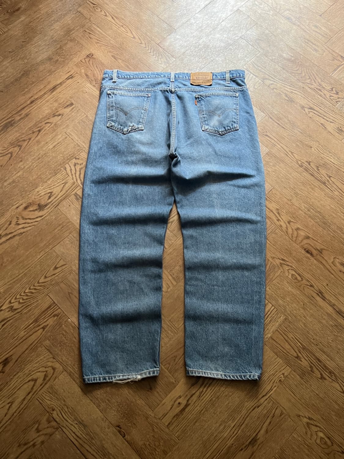 [44]90's 리바이스 USA 오렌지탭 505 빅사이즈 워싱 데님 팬츠 상품이미지2