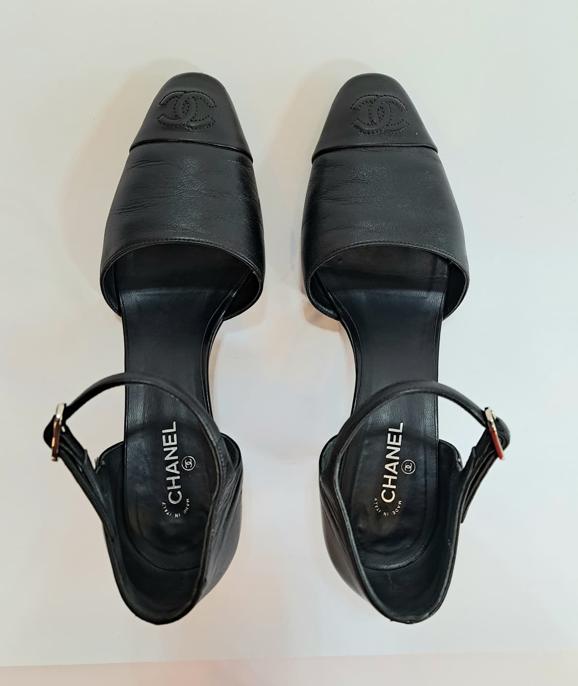 [CHANEL] 샤넬 로고힐 37.5C 상품이미지3