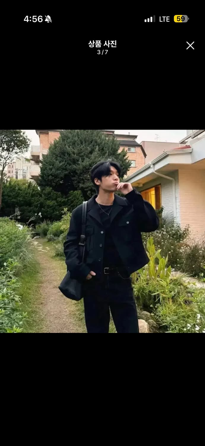 [L] 렉토 카일 밀리터리 울 블렌드 숏 크롭 자켓 상품이미지3