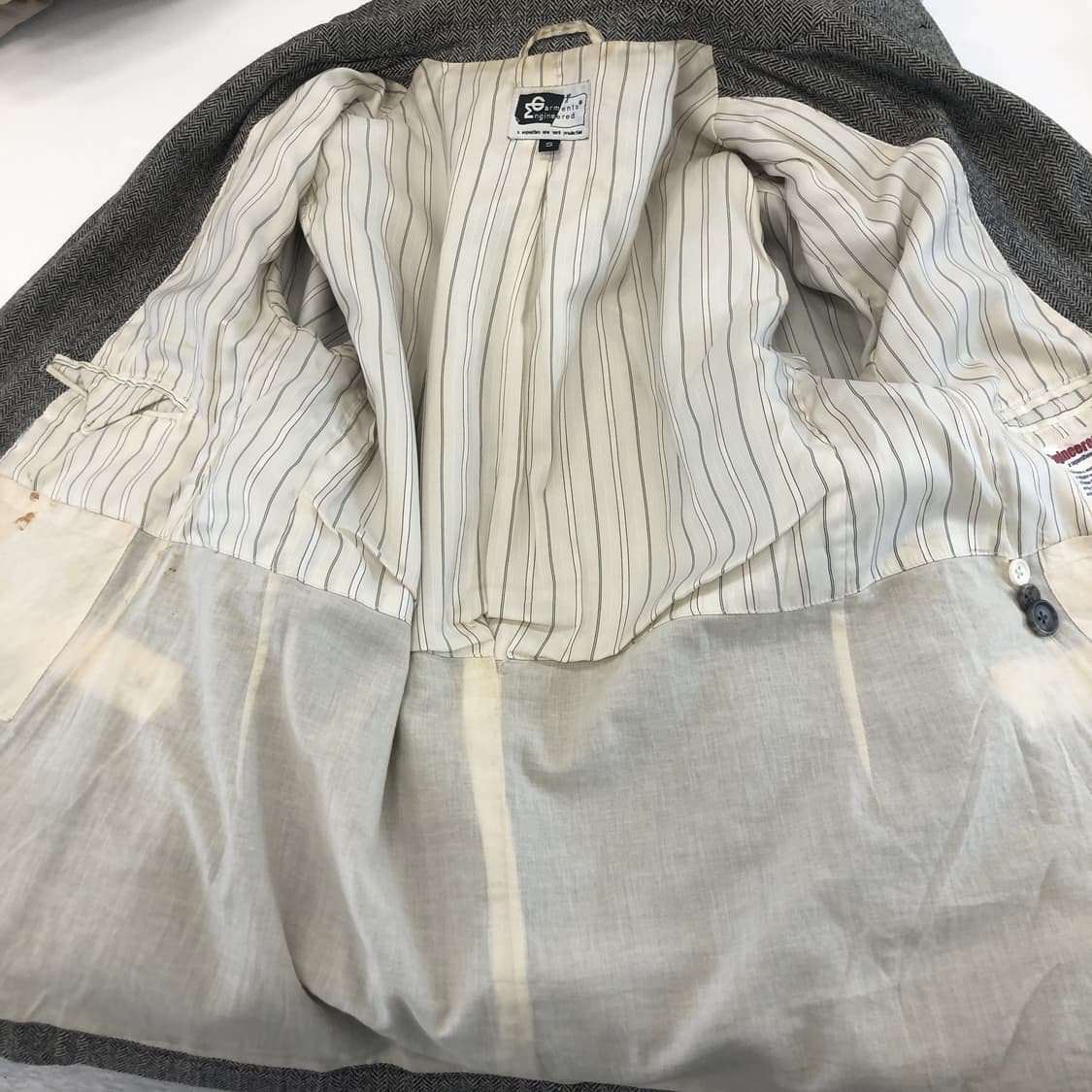 엔지니어드가먼츠 헤링본 트위드 울자켓 90-95  상품이미지10