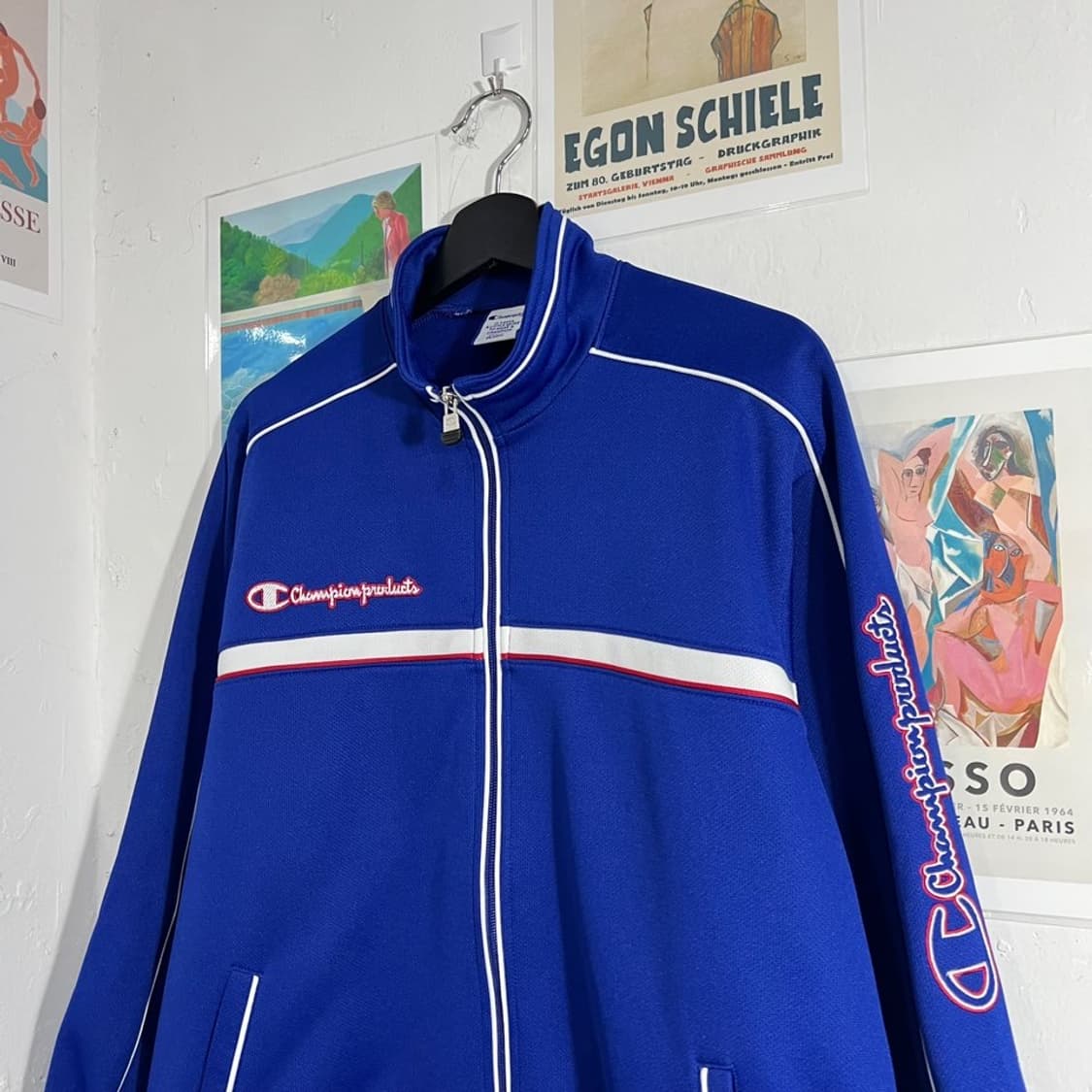 챔피온 올드스쿨 블루 트랙탑  상품이미지4