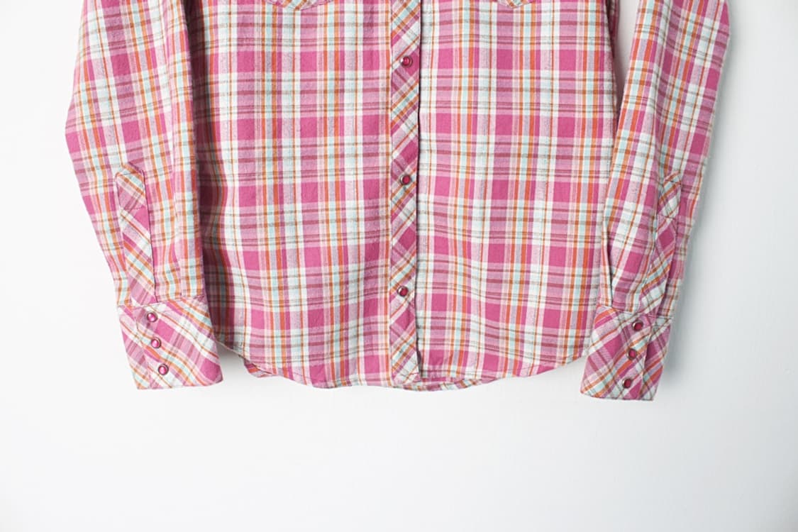 콜롬비아 우먼 체크셔츠 상품이미지3