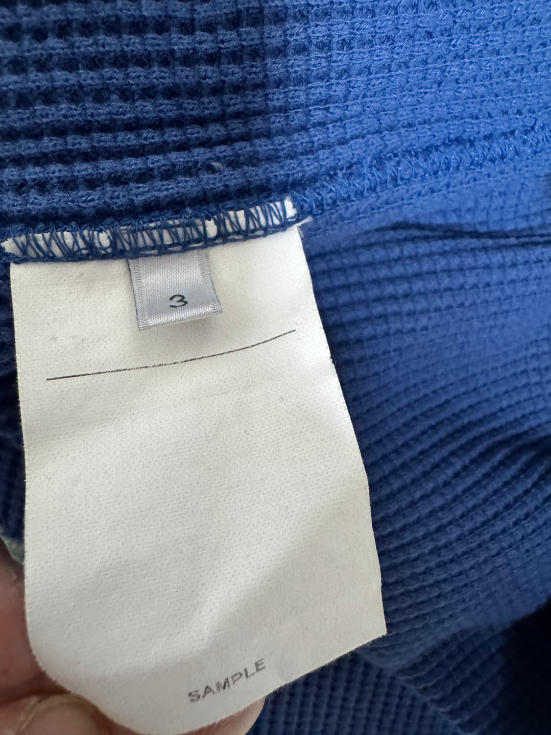 언유즈드 UNUSED thermal 와플 롱슬리브 블루 3 상품이미지8