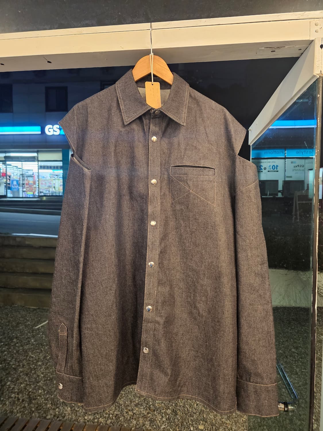 JUNNE j12 denim jacket 절개 데님자켓 상품이미지1