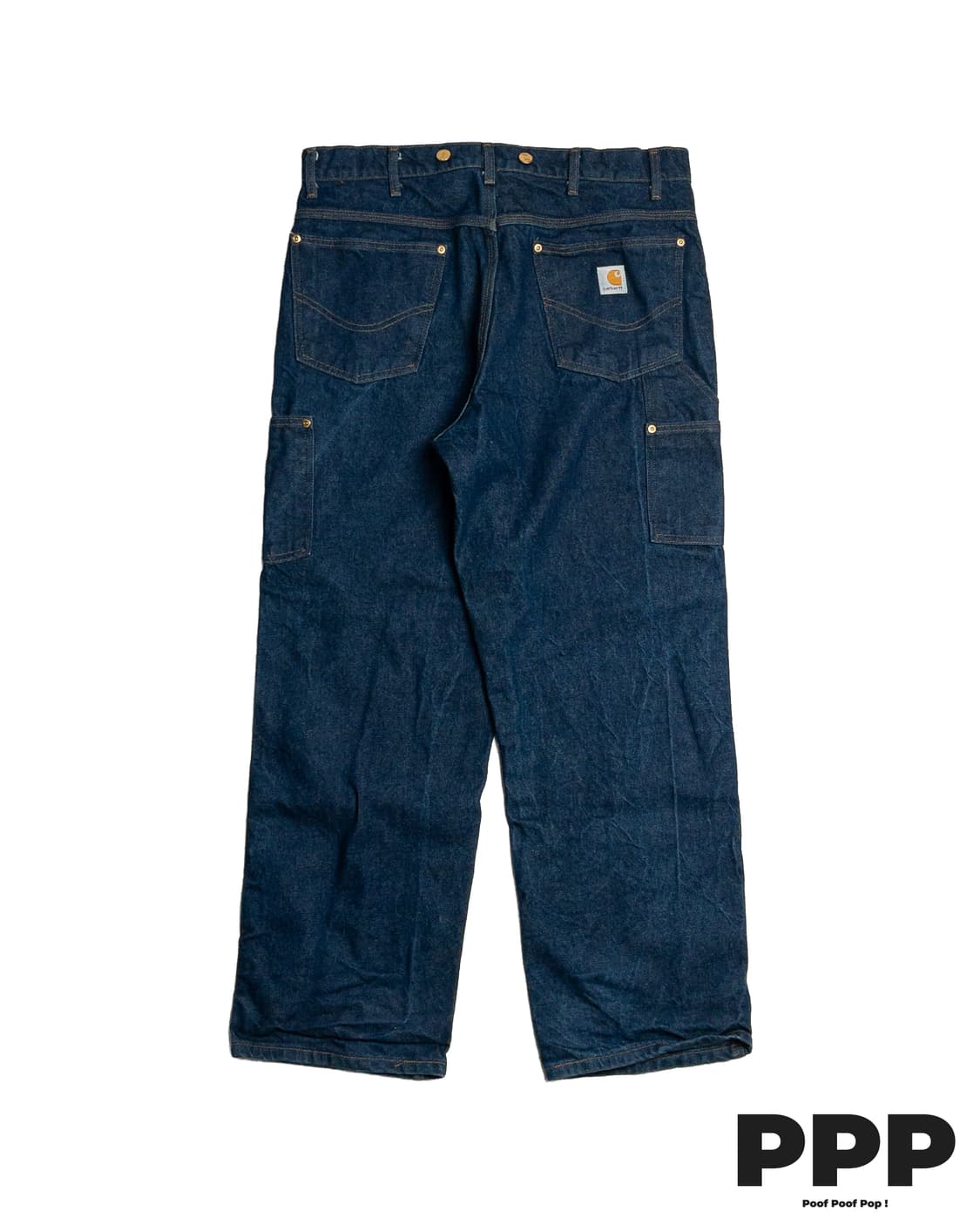 90‘s 미제 칼하트 B06 인디고 데님 카펜터 팬츠 상품이미지8