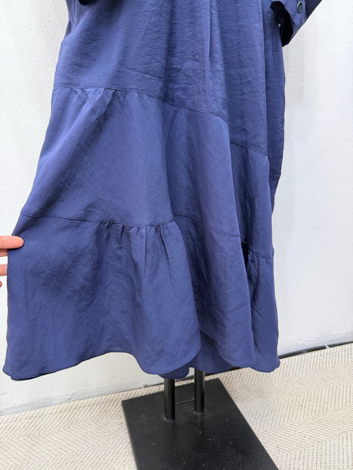 정품) 시스템 한섬 20ss 오버핏 셔츠형 원피스 82 상품이미지3