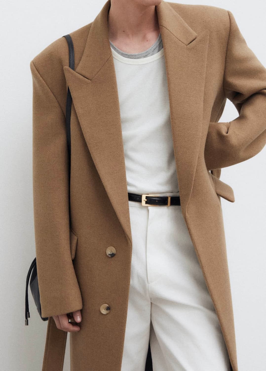 [Unisex] 스퀘어 골드버클 가죽 벨트 3컬러 상품이미지7