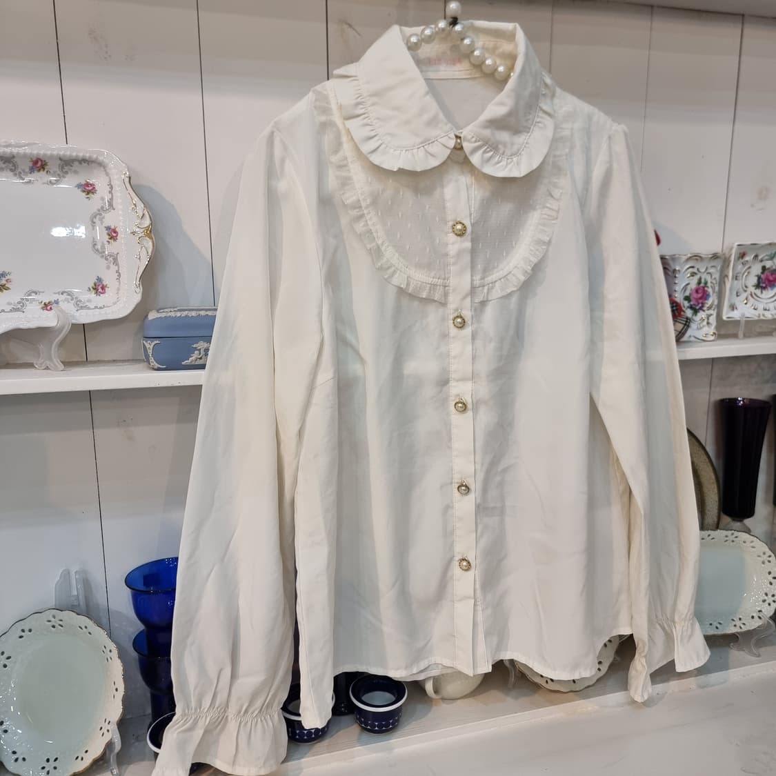 Liz Lisa(리즈리사) 프릴 카라 레이스 블라우스 상품이미지3