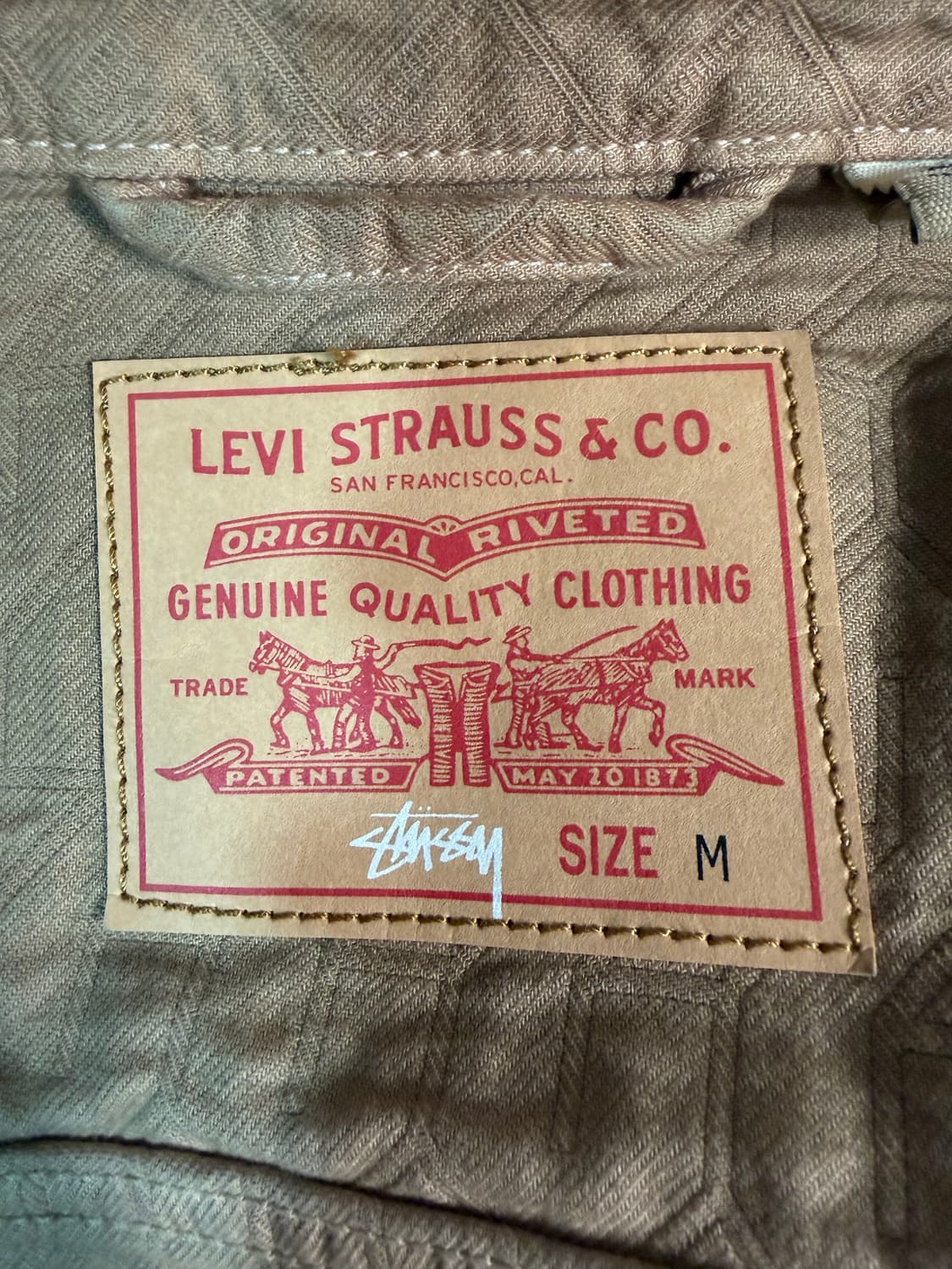 리바이스 x 스투시 자카드 자켓 M 상품이미지5