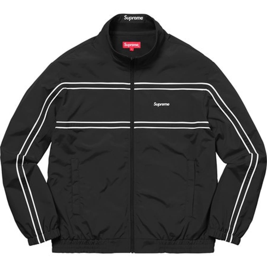 [L] 슈프림 파이핑 트랙자켓 블랙 supreme piping track 상품이미지2